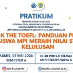 Praktikum Crack The TOEFL: Upaya Mahasiswa MPI Persiapkan Diri Menuju Dunia Kerja
