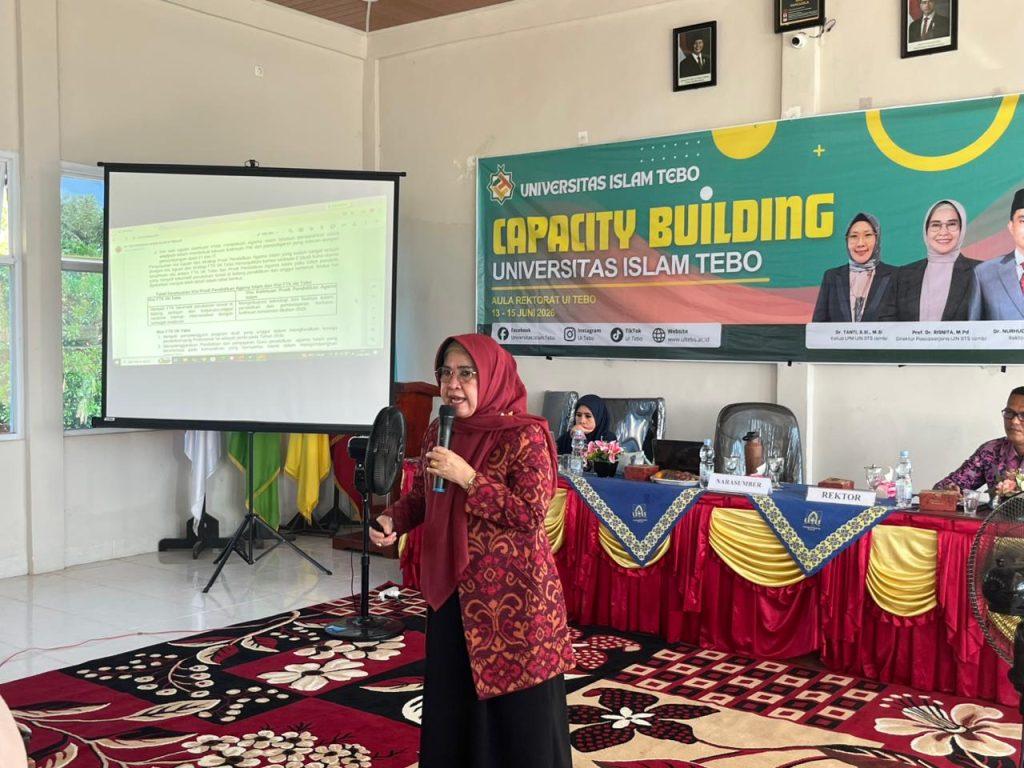 Perkuat Mutu Akademik, Direktur Pascasarjana UIN Jambi Jadi Narasumber Capacity Building di UI Tebo