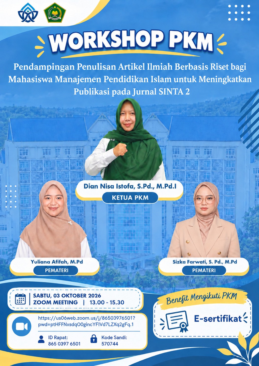 Workshop PKM: Dorong Mahasiswa MPI Tingkatkan Kualitas Artikel Ilmiah Menuju Publikasi SINTA 2